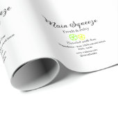 Main squeeze lemon juice homemade business name  geschenkpapier (Rolleneckpunkt)