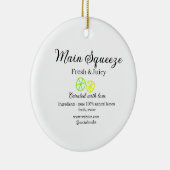 Main squeeze lemon juice homemade business name  keramik ornament (Rechts)