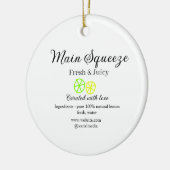 Main squeeze lemon juice homemade business name  keramik ornament (Links)