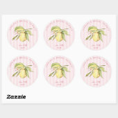 Main Squeeze Lemon-Junggesellinnenabschied  Runder Aufkleber (Blatt)