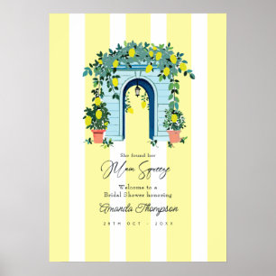Main Squeeze Lemon Junggesellinnenabschied Willkom Poster