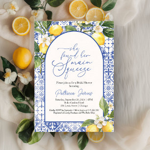 Main Squeeze Lemon Mediterrane Hochzeitsdusche Einladung