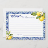 Main Squeeze Lemons Advice for the Bride Einladung (Vorderseite)