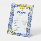 Main Squeeze Lemons Brautparty Martini Bar Sockelschild (Vorderseite)
