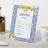 Main Squeeze Lemons Brautparty Martini Bar Sockelschild (In SItu)