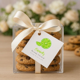Main Squeeze Lime Green Bridal Shower Favor Tags Geschenkanhänger