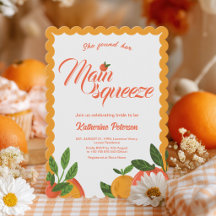 Main Squeeze orange Brautparty Strahlend