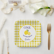 Main Squeeze Paper Plate Kids Birthday