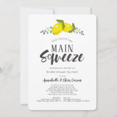 Main Squeeze Simple Lemon Brautparty per Mail Einladung (Vorderseite)