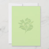 Main Squeeze Tropical Citrus Green Bridal Shower  Einladung (Rückseite)