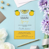 Main Squeeze Tropical Citrus Lemon Bridal Shower Acryleinladungen (In Situ (Hochzeit))
