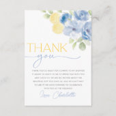 Main Squeeze Zitrus-Blumen-Hochzeitsshower-Dankesc Dankeskarte (Vorderseite)