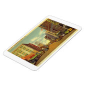 Main St., Akron, Ohio Vintage Postkarte Magnet (Linke Seite)