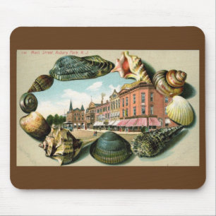 Main St., Asbury Park, New Jersey Vintag Mousepad