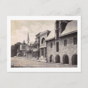 Main St., Blairstown, New Jersey Vintag Postkarte
