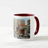 Main St., Buffalo 1913 Vintag Tasse (VorderseiteRechts)