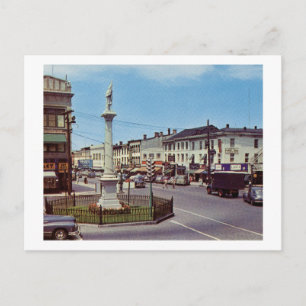 Main St., Danbury, Connecticut Vintag Postkarte