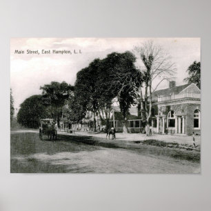 Main St., East Hampton, NY Vintag Poster