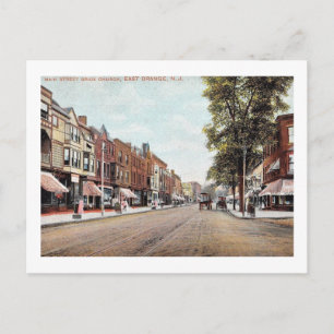 Main St., East Orange, New Jersey Vintage Postkarte