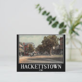 Main St. Hackettstown NJ Vintag Postkarte (Stehend Vorderseite)