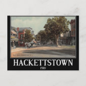 Main St. Hackettstown NJ Vintag Postkarte (Vorderseite)