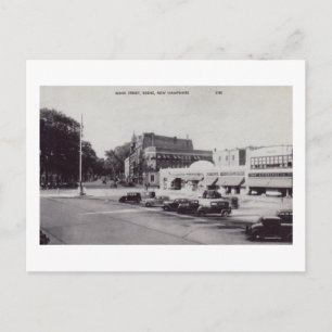 Main St., Keene, New Hampshire Vintage Postkarte