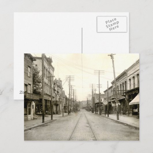 Main St. Nanticoke Pa. 1906 Postkarte (Vorne/Hinten)