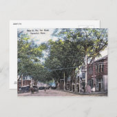 Main St, Nantucket, Massachusetts, Vintag Postkarte (Vorne/Hinten)