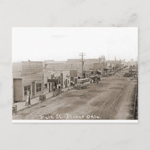 Main St. Picher Oklahoma circa 1920 Postkarte