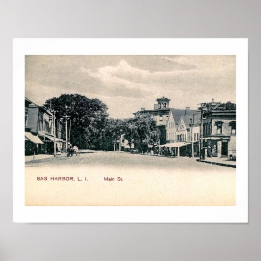 Main St, Say Harbour, Long Island NY Poster (Vorne)