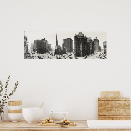 Main St. & Shelton Square, Buffalo, New York Poster (Küche)