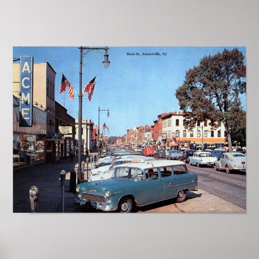 Main St., Somerville, New Jersey Vintag Poster (Vorne)