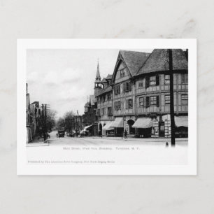 Main St., Tarrytown, New York Vintag Postkarte