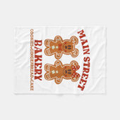 Main Street Bakery Cookies Gingerbread Cake Christ Fleecedecke (Vorderseite (Horizontal))