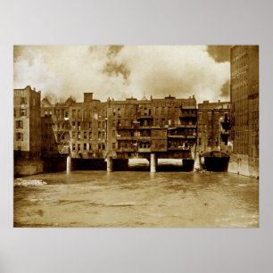 Main Street Bridge von Rochester NY Poster