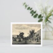 Main Street, Chatham, New Jersey Vintag Postkarte (Stehend Vorderseite)