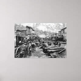 Main Street DEADWOOD 1876 Foto Print Leinwanddruck