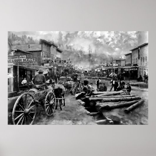 Main Street DEADWOOD 1876 Poster (Vorne)