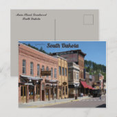 Main Street Deadwood South Dakota Postkarte (Vorne/Hinten)