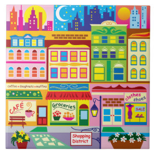 Main Street Farben Fliese