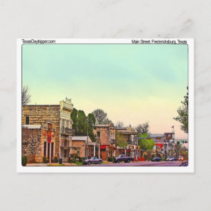 Main Street, Fredericksburg, TX Postkarte