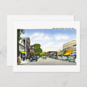 Main Street, Hyannis, Cape Cod, Massachusetts Postkarte (Vorne/Hinten)
