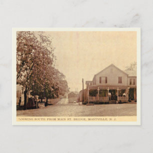 Main Street, Montville NJ c1910 Vintag Style Postkarte