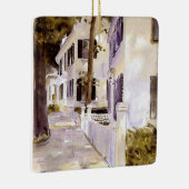 Main Street, Nantucket, Frohe Weihnachten Keramikornament (Rechts)