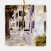 Main Street, Nantucket, Frohe Weihnachten Keramikornament (Vorderseite)