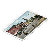 Main Street, Northampton, Massachusetts Vintag Magnet (Linke Seite)