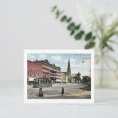 Main Street, Northampton, Massachusetts Vintag Postkarte (Stehend Vorderseite)