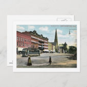 Main Street, Northampton, Massachusetts Vintag Postkarte (Vorne/Hinten)
