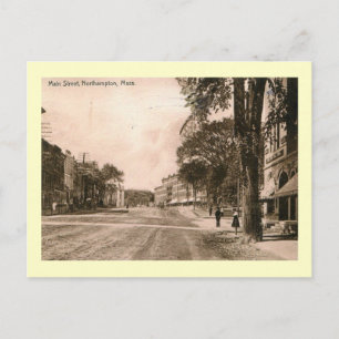 Main Street, Northampton, Massachusetts Vintage au Postkarte