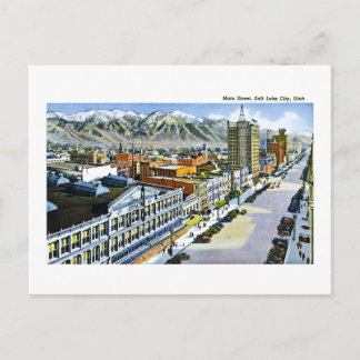 Main Street, Salt Lake City, Utah Postkarte